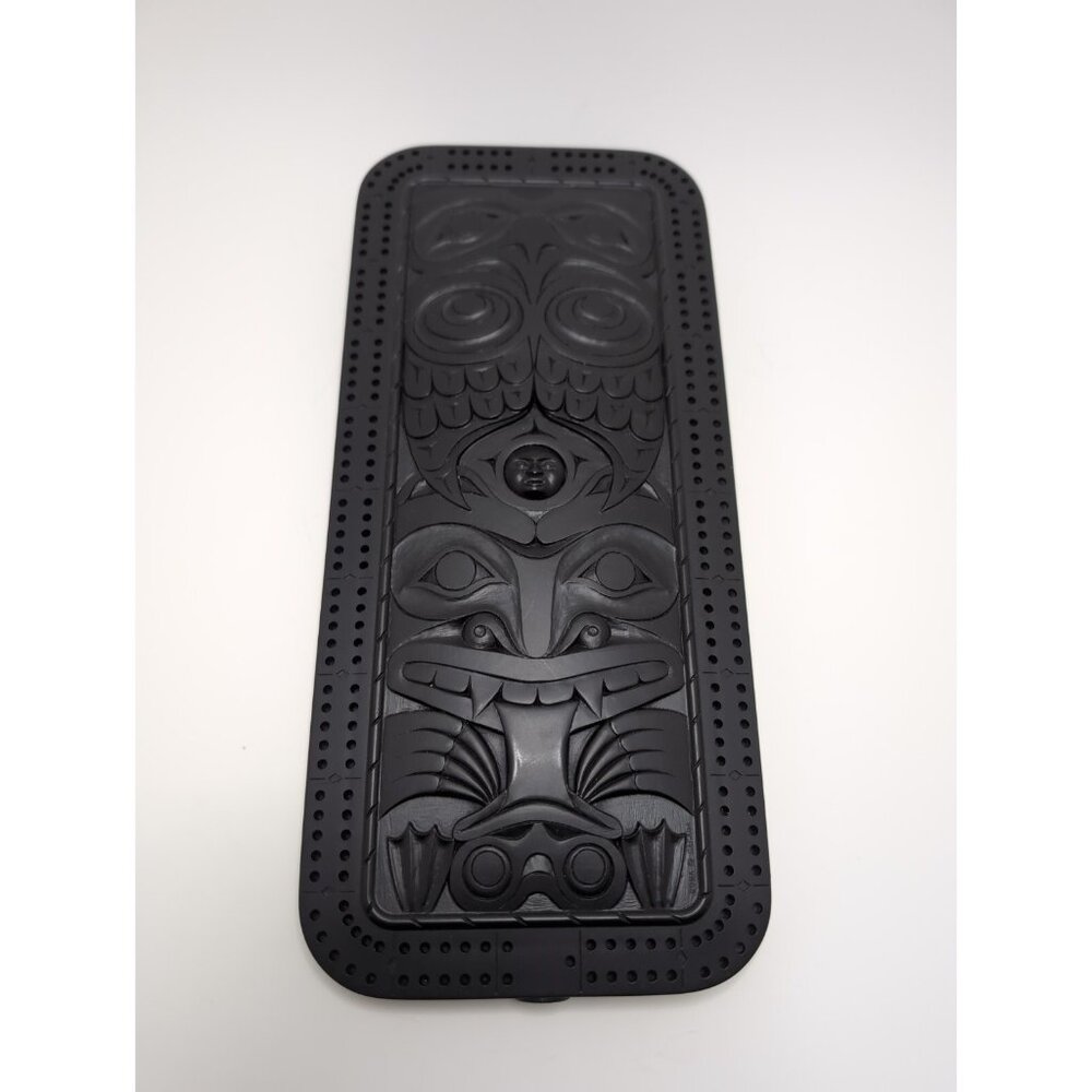 Totem Design Cribbage Board Mark Garfield Haida First Nations Art Made in Canada